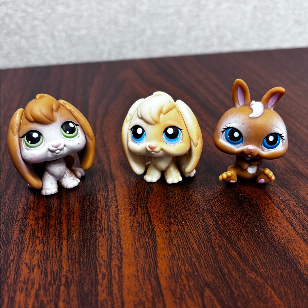 Littlest Pet Shop Bunny Rabbit Lot Vintage #3 #75 #265
